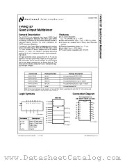 74VHC157 datasheet pdf National Semiconductor