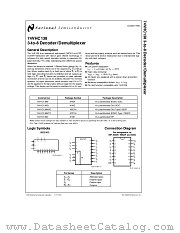 74VHC138 datasheet pdf National Semiconductor