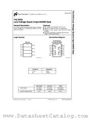 74LVX00 datasheet pdf National Semiconductor