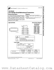 74LVX245 datasheet pdf National Semiconductor