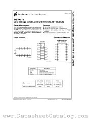 74LVX573 datasheet pdf National Semiconductor