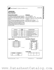 74VHCU04 datasheet pdf National Semiconductor
