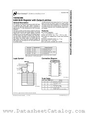 74VHC595 datasheet pdf National Semiconductor