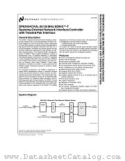 DP83934 datasheet pdf National Semiconductor