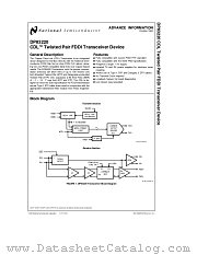 DP83220 datasheet pdf National Semiconductor