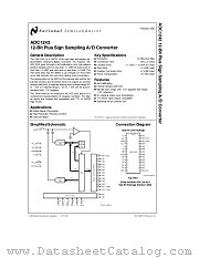 ADC1242 datasheet pdf National Semiconductor