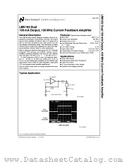 LM6182 datasheet pdf National Semiconductor