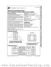 LMC6572 datasheet pdf National Semiconductor