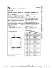 CGS700V datasheet pdf National Semiconductor