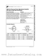 LMC7101 datasheet pdf National Semiconductor