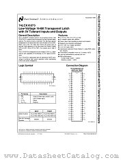 74LCX16373 datasheet pdf National Semiconductor