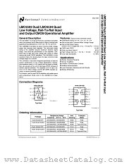 LMC6584 datasheet pdf National Semiconductor