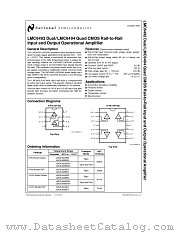 LMC6494 datasheet pdf National Semiconductor