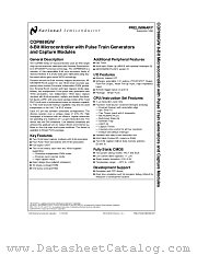 COP888GW datasheet pdf National Semiconductor