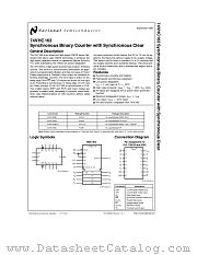74VHC163 datasheet pdf National Semiconductor