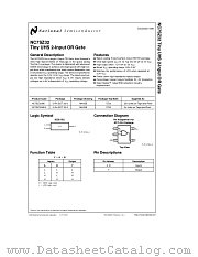 NC7SZ32 datasheet pdf National Semiconductor