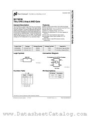 NC7SZ08 datasheet pdf National Semiconductor