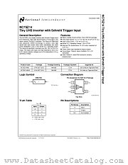 NC7SZ14 datasheet pdf National Semiconductor