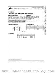 NC7SZ66 datasheet pdf National Semiconductor