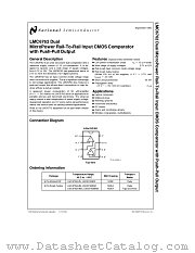LMC6762 datasheet pdf National Semiconductor
