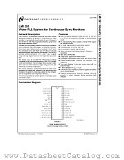 LM1291 datasheet pdf National Semiconductor