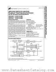 LMX2331A datasheet pdf National Semiconductor