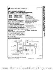 LMX2337 datasheet pdf National Semiconductor