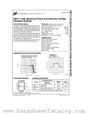 LM6171 datasheet pdf National Semiconductor