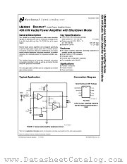 LM4862 datasheet pdf National Semiconductor