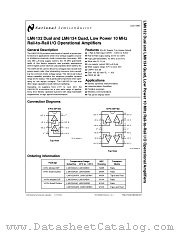 LM6132 datasheet pdf National Semiconductor