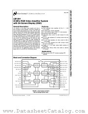 LM1281 datasheet pdf National Semiconductor