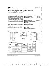 LM7171 datasheet pdf National Semiconductor