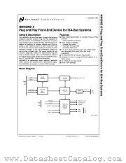 NM95MS15 datasheet pdf National Semiconductor