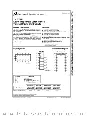 74LCX573 datasheet pdf National Semiconductor