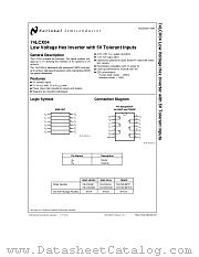 74LCX04 datasheet pdf National Semiconductor