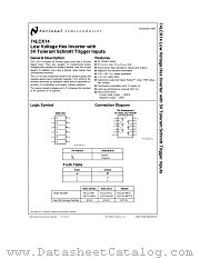 74LCX14 datasheet pdf National Semiconductor