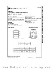 74LCX32 datasheet pdf National Semiconductor