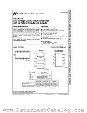 74LCX257 datasheet pdf National Semiconductor