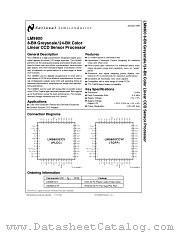 LM9800 datasheet pdf National Semiconductor