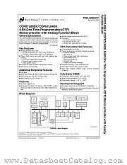 COP87L88EK datasheet pdf National Semiconductor