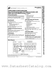 COP87L88EG datasheet pdf National Semiconductor