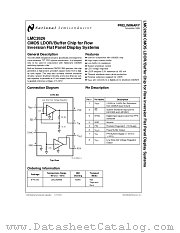 LMC2626 datasheet pdf National Semiconductor