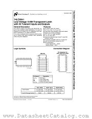 74LCX841 datasheet pdf National Semiconductor
