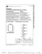 DS90LV031 datasheet pdf National Semiconductor