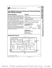 LM75 datasheet pdf National Semiconductor