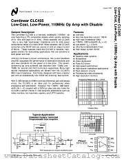 CLC405 datasheet pdf National Semiconductor