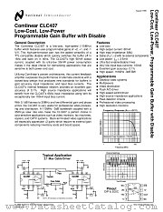 CLC407 datasheet pdf National Semiconductor