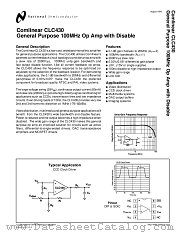 CLC430 datasheet pdf National Semiconductor