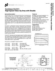 CLC411 datasheet pdf National Semiconductor