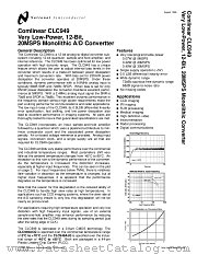CLC949 datasheet pdf National Semiconductor